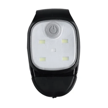 Светодиодный фонарик с зажимом, 4 режима освещения, перезаряжаемый USB-зажимной светильник, предупреждение о безопасности, ходовой фонарь для ночных прогулок Светодиодный фонарик с зажимом, 4 режима освещения, перезаряжаемый USB-зажимной светильник, предупреждение о безопасности, ходовой фонарь для ночных прогулок 3