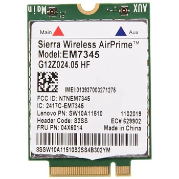 Сетевая карта, Модуль карты EM7345 4G LTE WWAN для Thinkpad X250 X1C W550 T450 X240 T440 с поддержкой LTE/HSPA +/EMEA Сетевая карта, Модуль карты EM7345 4G LTE WWAN для Thinkpad X250 X1C W550 T450 X240 T440 с поддержкой LTE/HSPA +/EMEA 0