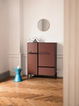 Современный многофункциональный, простой и легкий в скандинавском стиле Шкаф для хранения в роскошной гостиной со встроенным высоким шкафом-буфетом