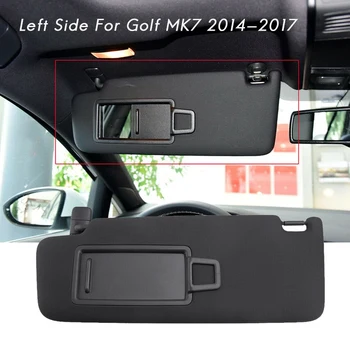 Солнцезащитный козырек в салоне автомобиля с левой стороны с зеркалом для макияжа Черный для Golf MK7 2014-2017 5GG857551