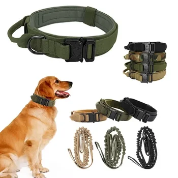 Тактический камуфляж для собак среднего размера для больших ошейников Немецкий ошейник для тренировок Shepard Military Walking