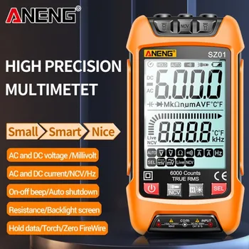Умный цифровой мультиметр ANENG SZ01 SZ02, ручной многофункциональный Высокоточный Прибор для обслуживания электриков, Температурный Резистент