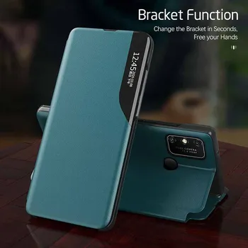 флип-чехол Smart view для Samsung Galaxy S20 S21 FE Plus + Ultra S20 + S 21 20 S21Ultra S21 + S21Plus с магнитной подставкой-книжкой 5g coque