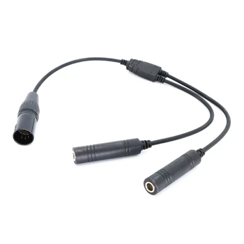 Четкое и стабильное аудио с переходником для авиационного кабеля наушников, прочный челнок GAs to XLR