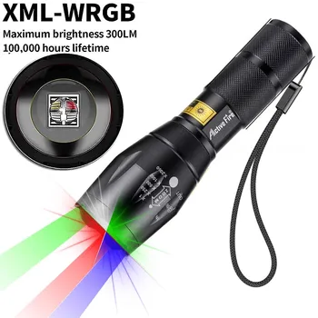 Четырехцветный RGB с сильным освещением, заполняющий свет камеры, фокусирующий светодиодный фонарик, многофункциональная зарядка аккумулятора, водонепроницаемый прочный