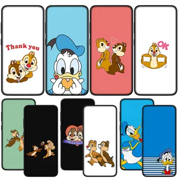 Чехол для Телефона Donald Duck Chip Dale с Мягким покрытием Samsung Galaxy S21 S20 Fe S23 S22 Ultra S8 Plus A12 A13 A21S A71 M21 Case